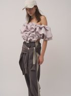 【スナイデル/SNIDEL】のオフショルボリュームフリルブラウス 人気、トレンドファッション・服の通販 founy(ファニー) ファッション Fashion レディースファッション Fashion for Women トップス・カットソー Cut & Sew Tops シャツ・ブラウス・オフィスカジュアル Elegant Blouses & Button-Ups ウェーブ Wavy Pattern クロップド Cropped, Short Length シャーリング Shirring, Ruched スポーティ Sporty, Casual Athletic スマート Smart, Elegant フリル Frill, Ruffle フロント Front, Front Design ミックス Mix, Mixed Style おすすめ Recommended / Our Picks thumbnail LGRY[005]|ID: prp329100004868094 ipo3291000000036270349