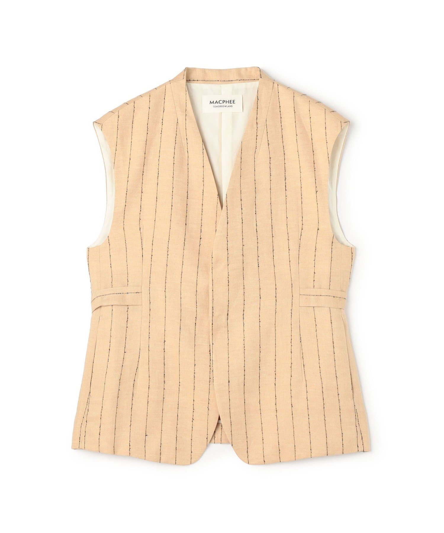 【トゥモローランド/TOMORROWLAND】のダブルカバーリネン ジレ 人気、トレンドファッション・服の通販 founy(ファニー) ファッション Fashion レディースファッション Fashion for Women アウター Coat / Outerwear Collection トップス・カットソー Cut & Sew Tops ベスト&ジレ / 重ね着スタイル Vests & Gilets おすすめ Recommended / Our Picks ストライプ Stripe, Striped Pattern ツイル Twist, Twisted Detail フィット Fit, Slim Fit リネン Linen, Linen Fabric リラックス Relax, Relaxed Fit ワッシャー Washer, Crinkled Finish other-1|ID: prp329100004868097 ipo3291000000036270411