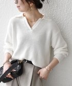 【シップス フォー ウィメン/SHIPS】のSHIPS any 手洗い可能 コットン ミックス スキッパー ポロ ニット プルオーバー 人気、トレンドファッション・服の通販 founy(ファニー) ファッション Fashion レディースファッション Fashion for Women トップス・カットソー Cut & Sew Tops ニット Knit Tops & Sweaters カジュアルプルオーバー・ニットトップス Pullovers & Knit Tops / Casual Pullovers 春 Spring 洗える Machine Washable 畦 Ribbed Knit キャミ Camisole, Cami Top ショルダー Shoulder, Shoulder Strap スキッパー Skipper, Open Collar タンク Tank Top, Sleeveless Top ドロップ Drop Shoulder, Dropped Style ミックス Mix, Mixed Style ラベンダー Lavender リラックス Relax, Relaxed Fit ルーズ Loose, Oversized おすすめ Recommended / Our Picks 2026年 2026 thumbnail ホワイト|ID: prp329100004868101 ipo3291000000036270450