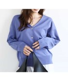 【エムケイ ミッシェルクラン/MK MICHEL KLEIN】のドット釦Vネックカーディガン(無地・ボーダー)/洗える 人気、トレンドファッション・服の通販 founy(ファニー) ファッション Fashion レディースファッション Fashion for Women トップス・カットソー Cut & Sew Tops カーディガン・羽織り Layered Style Cardigans Vネックトップス V-Neck Tops / V-Cut Neckline Shirts インナー Innerwear 春 Spring 洗える Machine Washable 秋 Autumn カーディガン Cardigan, Knitwear シルバー Silver, Metallic Silver ドット Polka Dot, Dot Pattern 長袖 Long Sleeve, Full Sleeve ハイネック High Neck, Mock Neck ボーダー Border, Stripe 無地 Plain, Solid Color 冬 Winter / This Winter 夏 Summer thumbnail パープル(無地)|ID: prp329100004868103 ipo3291000000036270482
