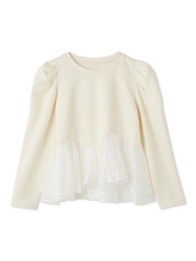 【セルフォード/CELFORD】のペプラムドッキングカットトップス 人気、トレンドファッション・服の通販 founy(ファニー) ファッション Fashion レディースファッション Fashion for Women トップス・カットソー Cut & Sew Tops オーガンジー Organza Fabric スマート Smart, Elegant バランス Balance, Style Balance プレート Plate, Dish |ID:prp329100004868106