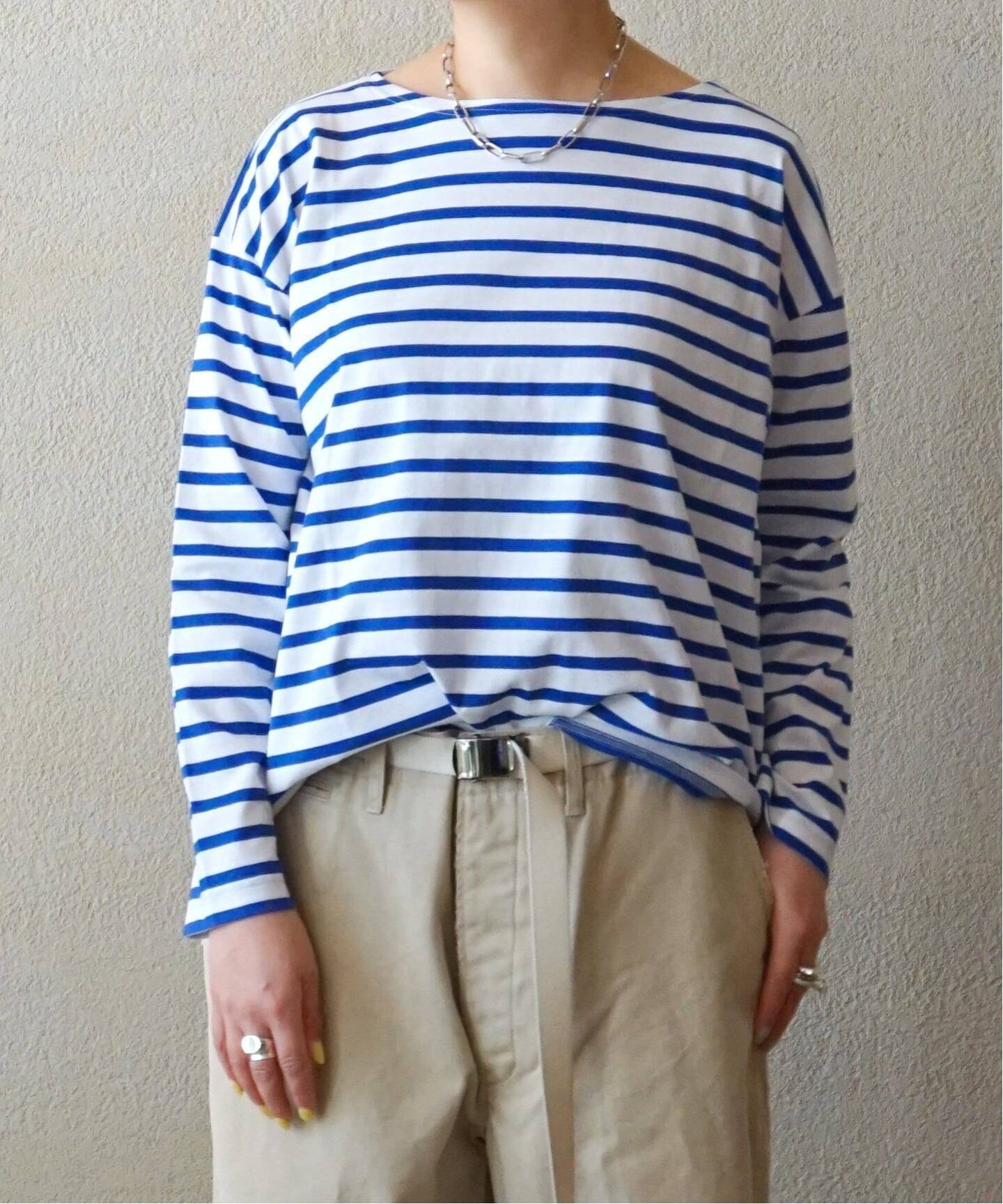【ジャーナルスタンダード ラックス/journal standard luxe】の【M.B.L】L/SL DROP SHOULDER BASQUE SHIRT インテリア・キッズ・メンズ・レディースファッション・服の通販 founy(ファニー) 　ファッション　Fashion　レディースファッション　Fashion for Women　トップス・カットソー　Cut & Sew Tops　シャツ・ブラウス・オフィスカジュアル　Elegant Blouses & Button-Ups　2026年　2026　スマート　Smart, Elegant　バスク　Basque, Basque Style　フランス　France, French　ボーダー　Border, Stripe　ミリタリー　Military, Army Style　ホワイト B|ID: prp329100004868113 ipo3291000000036270612