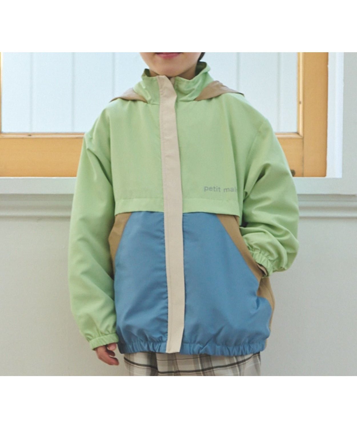 【ナルミヤ オンライン/NARUMIYA ONELINE / KIDS】の【撥水加工】配色ウィンブレ インテリア・キッズ・メンズ・レディースファッション・服の通販 founy(ファニー) 　ファッション　Fashion　キッズファッション　Fashion for Kids　イエロー　Yellow　ポケット　Pocket, Pocket Detail　メッシュ　Mesh, Net Fabric　イエロー グリーン|ID: prp329100004868318 ipo3291000000036273950