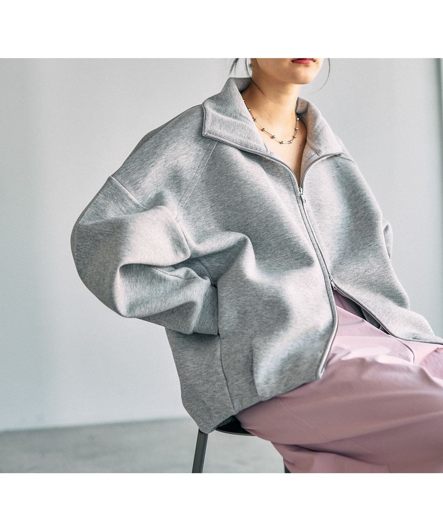 【レプシィム ローリーズファーム/LEPSIM LOWRYS FARM】のパフエアZIPカーディガン インテリア・キッズ・メンズ・レディースファッション・服の通販 founy(ファニー) 　ファッション　Fashion　レディースファッション　Fashion for Women　トップス・カットソー　Cut & Sew Tops　カーディガン・羽織り　Layered Style Cardigans　おすすめ　Recommended / Our Picks　カーディガン　Cardigan, Knitwear　人気　Popular, Best Seller　グレー15|ID: prp329100004868401 ipo3291000000036274684