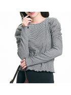 【コカ/COCA】のクレープシャーリングパフスリーブトップス 人気、トレンドファッション・服の通販 founy(ファニー) ファッション Fashion レディースファッション Fashion for Women トップス・カットソー Cut & Sew Tops 春 Spring カットソー Cut and Sewn Top ガーリー Girly, Feminine Style ギャザー Gathered, Ruffled ギンガム Gingham, Gingham Fabric シアー Sheer, See-Through シャーリング Shirring, Ruched シンプル Simple, Minimal ジャケット Jacket, Outerwear ストレッチ Stretch, Stretchy Fabric スリーブ Sleeve, Long Sleeve / Short Sleeve とろみ Fluid, Flowy Fabric チェック Check, Plaid, Tartan デニム Denim, Jeans Material 長袖 Long Sleeve, Full Sleeve フェミニン Feminine, Girly ベスト Vest, Waistcoat ポケット Pocket, Pocket Detail 無地 Plain, Solid Color おすすめ Recommended / Our Picks エレガント 上品 Elegant ビジネス 仕事 通勤 Business / Work / Commuting 2026年 2026 thumbnail C|ID: prp329100004868402 ipo3291000000036274710