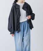 【かぐれ/kagure / URBAN RESEARCH】のコットンフリルカラーシャツ 人気、トレンドファッション・服の通販 founy(ファニー) ファッション Fashion レディースファッション Fashion for Women トップス・カットソー Cut & Sew Tops シャツ・ブラウス・オフィスカジュアル Elegant Blouses & Button-Ups 2026年 2026 ジャケット Jacket, Outerwear フリル Frill, Ruffle リネン Linen, Linen Fabric ロング Long, Long-Length エレガント 上品 Elegant 夏 Summer S/S・春夏 SS, Spring/Summer, Warm Season thumbnail チャコールグレー|ID: prp329100004868408 ipo3291000000036274879