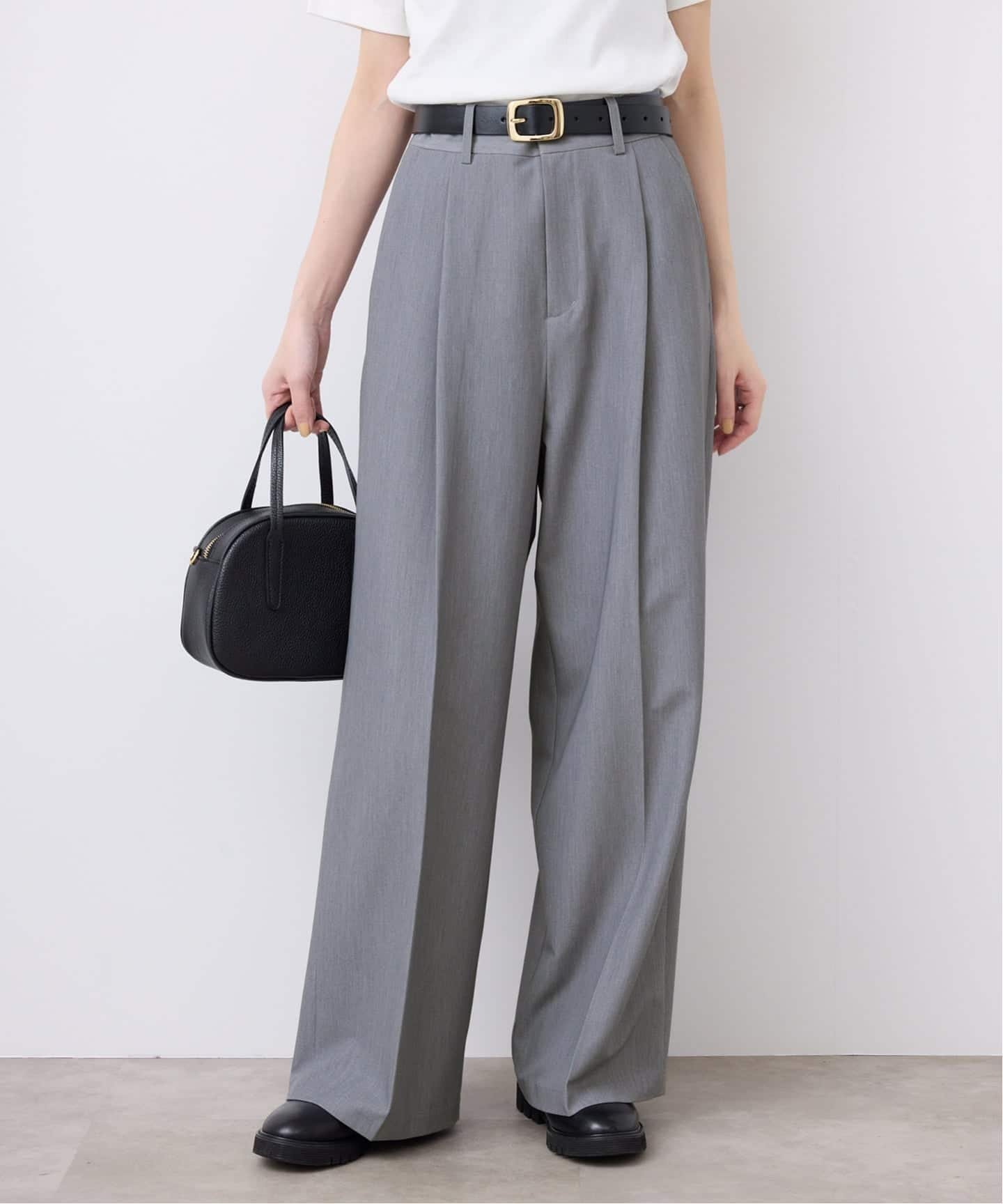 【スローブ イエナ/SLOBE IENA】の《WEBのみ4サイズ展開/追加》TRワイドトラウザー インテリア・キッズ・メンズ・レディースファッション・服の通販 founy(ファニー) 　ファッション　Fashion　レディースファッション　Fashion for Women　2025年　2025　2025-2026秋冬・A/W　Autumn/Winter 2025–26 AW25–26　コンパクト　Compact, Small Size　シンプル　Simple, Minimal　フィット　Fit, Slim Fit　フロント　Front, Front Design　ポケット　Pocket, Pocket Detail　リラックス　Relax, Relaxed Fit　ワイド　Wide, Wide Fit　グレーA|ID: prp329100004868413 ipo3291000000036275088