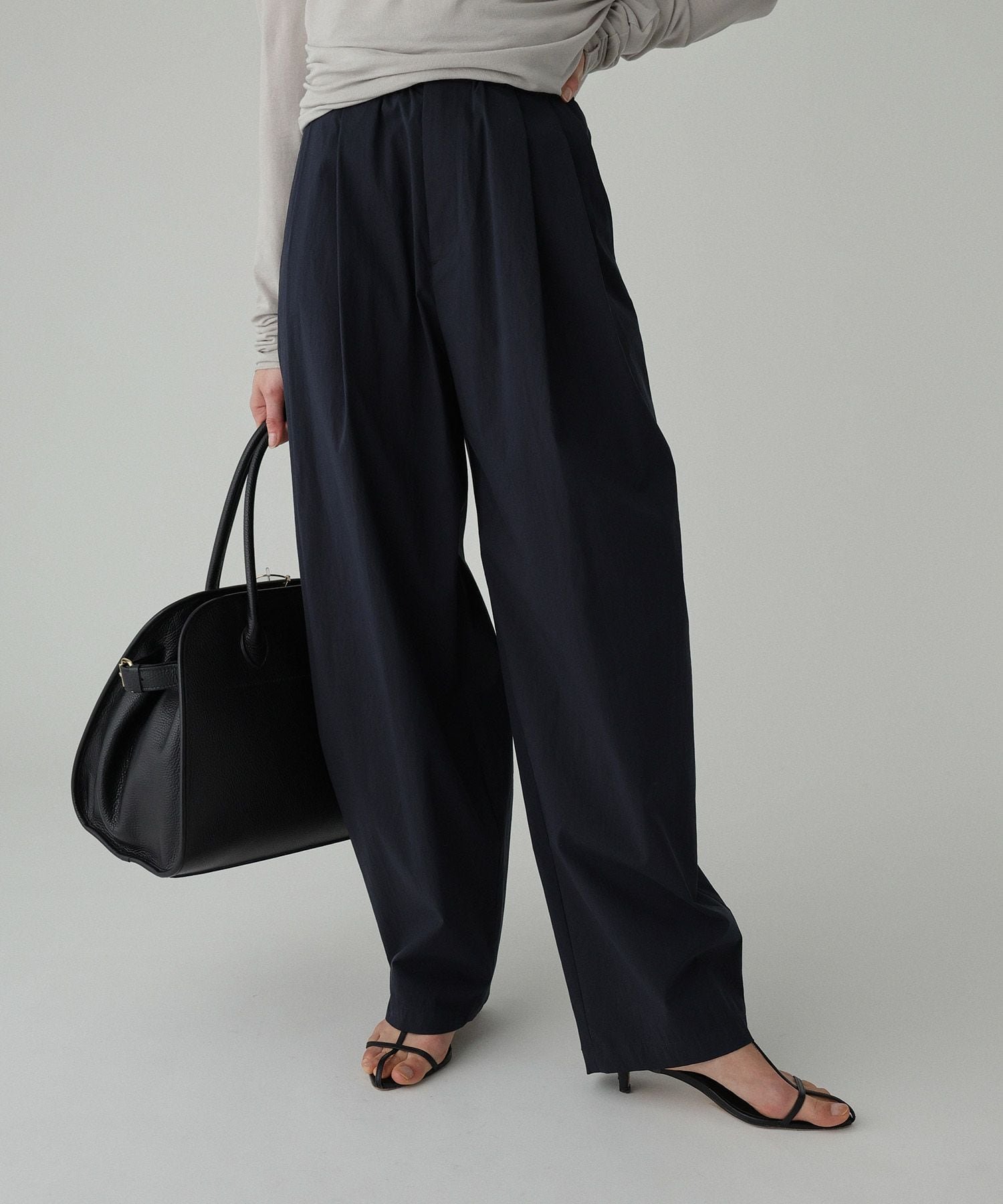 【バビロン/BABYLONE / KIDS】のコットンナイロンタックパンツ インテリア・キッズ・メンズ・レディースファッション・服の通販 founy(ファニー) 　ファッション　Fashion　キッズファッション　Fashion for Kids　ボトムス　Bottoms　コンパクト　Compact, Small Size　軽量　Lightweight, Ultra Light　人気　Popular, Best Seller　バランス　Balance, Style Balance　ボトム　Bottoms, Lower Wear　ワイド　Wide, Wide Fit　ワッシャー　Washer, Crinkled Finish　再入荷　Restock / Back in Stock　【NEW】ネイビー|ID: prp329100004868414 ipo3291000000036275122