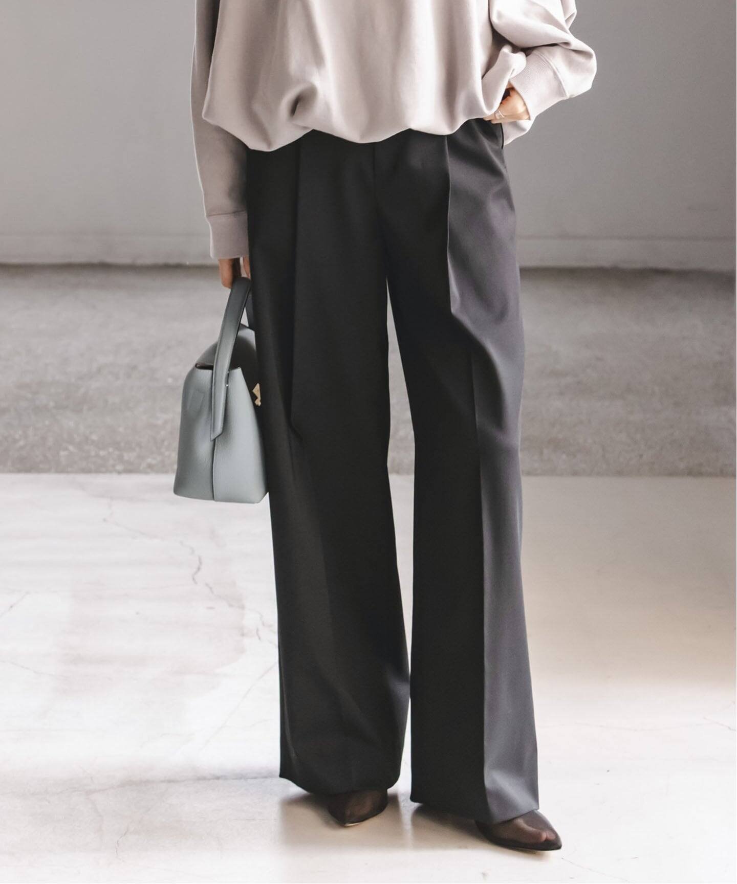 【ノーブル / スピック&スパン/NOBLE / Spick & Span】の《追加・WEB限定カラー》エステルツイルストレッチスラックスパンツ インテリア・キッズ・メンズ・レディースファッション・服の通販 founy(ファニー) 　ファッション　Fashion　レディースファッション　Fashion for Women　パンツ　Pants & Trousers　洗える　Machine Washable　スタイリッシュ　Stylish, Fashionable　ツイル　Twist, Twisted Detail　定番　Standard, Basic Item　ブラック|ID: prp329100004868415 ipo3291000000036275133