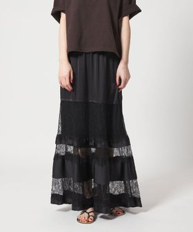 【ユナイテッドアローズ/UNITED ARROWS】のconte サテン レース マキシスカート 人気、トレンドファッション・服の通販 founy(ファニー) ファッション Fashion レディースファッション Fashion for Women スカート Skirts アンダー Underwear Essentials コンビ Combo, Combination Style サテン Satin, Glossy Fabric シルク Silk, 100% Silk マキシ Maxi, Full Length ランジェリー Lingerie, Intimate Wear レース Lace, Lace Fabric エレガント 上品 Elegant |ID:prp329100004868423