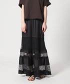 【ユナイテッドアローズ/UNITED ARROWS】のconte サテン レース マキシスカート 人気、トレンドファッション・服の通販 founy(ファニー) ファッション Fashion レディースファッション Fashion for Women スカート Skirts アンダー Underwear Essentials コンビ Combo, Combination Style サテン Satin, Glossy Fabric シルク Silk, 100% Silk マキシ Maxi, Full Length ランジェリー Lingerie, Intimate Wear レース Lace, Lace Fabric エレガント 上品 Elegant thumbnail BLACK|ID: prp329100004868423 ipo3291000000036275251