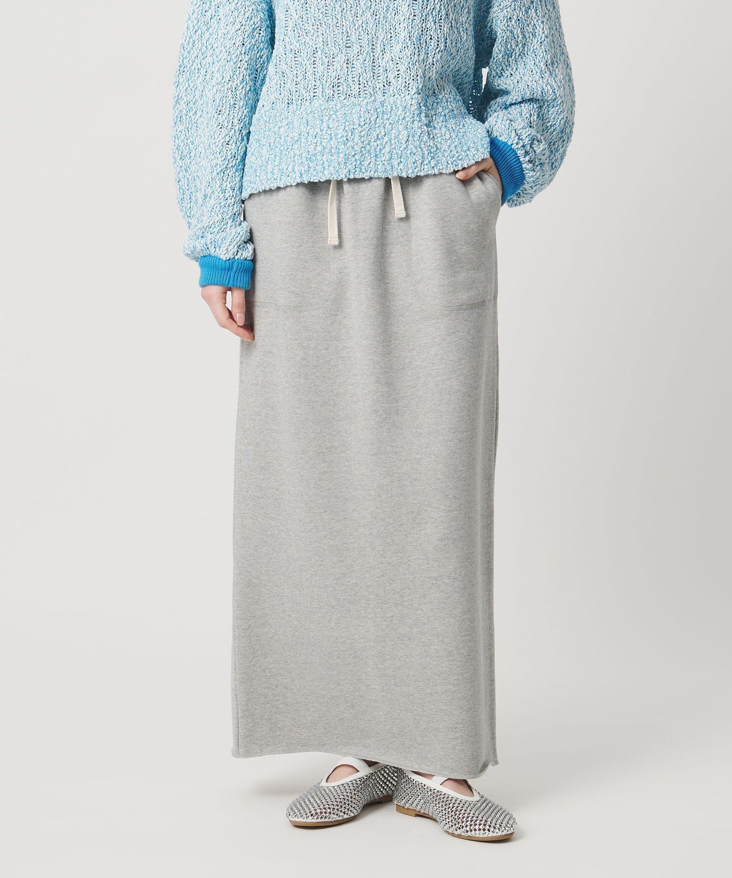 【ユナイテッドアローズ/UNITED ARROWS】のSACRA スウェット Iラインスカート 人気、トレンドファッション・服の通販 founy(ファニー) 　ファッション　Fashion　レディースファッション　Fashion for Women　スカート　Skirts　カットソー　Cut and Sewn Top　スウェット / スエット　Sweatshirt, Sweatwear　スリット　Slit, Slit Detail　エレガント 上品　Elegant　 other-1|ID: prp329100004868424 ipo3291000000036275253