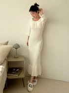 【スナイデル ホーム/SNIDEL HOME】のニットフリルワンピース 人気、トレンドファッション・服の通販 founy(ファニー) ファッション Fashion レディースファッション Fashion for Women ワンピース Dresses なめらか Smooth, Silky Texture スウィート Sweet, Cute Style スマート Smart, Elegant フリル Frill, Ruffle thumbnail IVR[003]|ID: prp329100004868436 ipo3291000000036275539