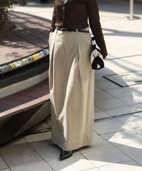 【ノーリーズ/NOLLEY'S】の【MAQWEL/マクウェル】タックロングスカート 人気、トレンドファッション・服の通販 founy(ファニー) ファッション Fashion レディースファッション Fashion for Women スカート Skirts ロングスカート Long Skirts / Maxi & Midi Skirts ストレート Straight, Straight Cut スラックス Slacks, Dress Pants バランス Balance, Style Balance フロント Front, Front Design ロング Long, Long-Length おすすめ Recommended / Our Picks 2026年 2026 |ID:prp329100004868443