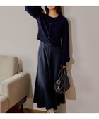 【ミスティ ウーマン/mysty woman】のケーブルニットカーデSETワンピース 人気、トレンドファッション・服の通販 founy(ファニー) ファッション Fashion レディースファッション Fashion for Women ワンピース Dresses インナー Innerwear カーディガン Cardigan, Knitwear コンパクト Compact, Small Size レース Lace, Lace Fabric thumbnail ネイビー|ID: prp329100004868451 ipo3291000000036275781