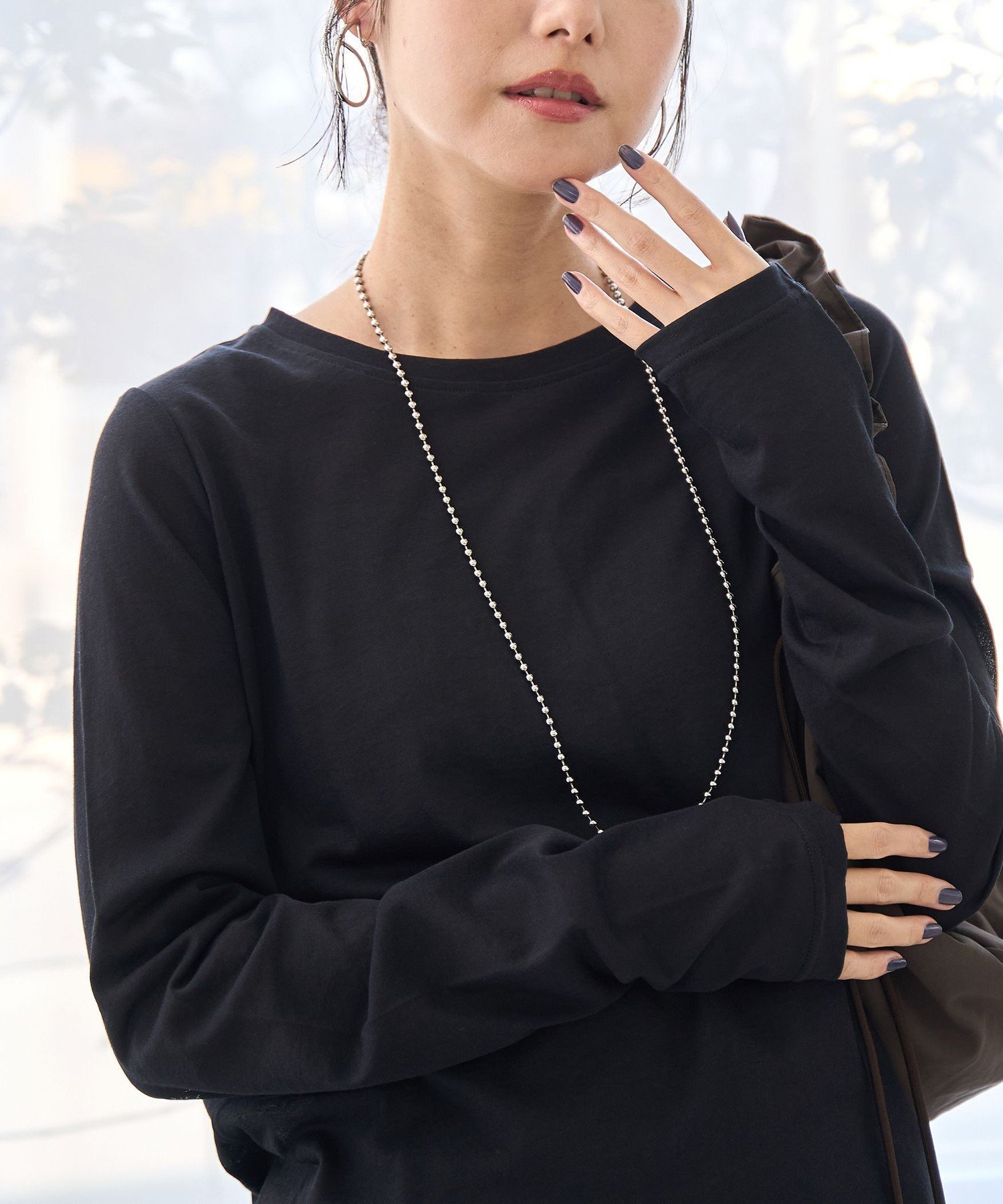 【コーエン/COEN】の【再入荷・新色登場】コットンナイロンシアークルーロンT(インフルエンサー紹介アイテム) インテリア・キッズ・メンズ・レディースファッション・服の通販 founy(ファニー) 　ファッション　Fashion　レディースファッション　Fashion for Women　トップス・カットソー　Cut & Sew Tops　ロングTシャツ・Tシャツ　Longline T-Shirts & Tees　今季　This Season, Current Season　シアー　Sheer, See-Through　シンプル　Simple, Minimal　バランス　Balance, Style Balance　再入荷　Restock / Back in Stock　おすすめ　Recommended / Our Picks　2026年　2026　BLACK|ID: prp329100004868978 ipo3291000000036282623