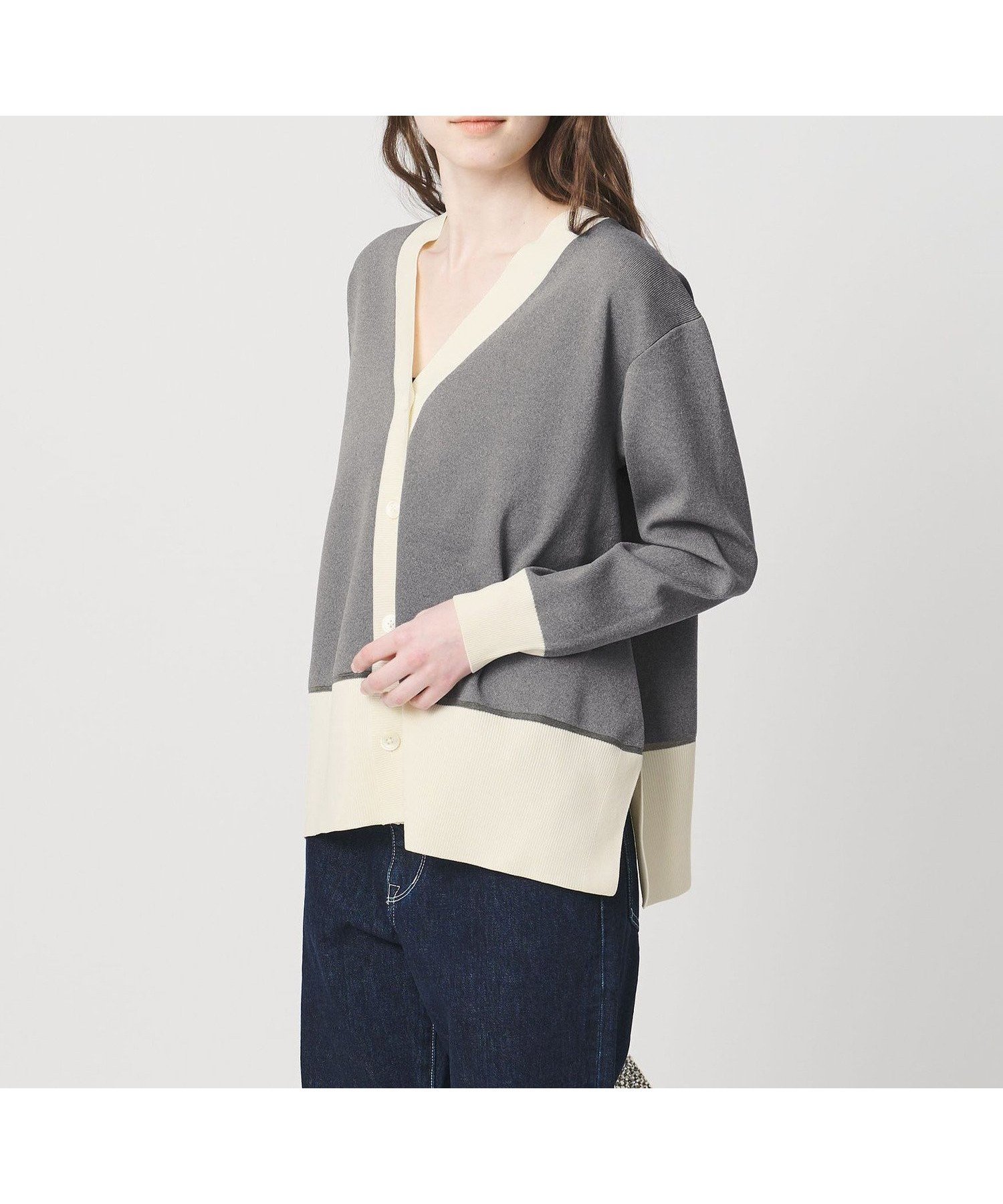 【ユナイテッドアローズ/UNITED ARROWS】のミニマル 2WAY カーディガン -ウォッシャブル- インテリア・キッズ・メンズ・レディースファッション・服の通販 founy(ファニー) 　ファッション　Fashion　レディースファッション　Fashion for Women　トップス・カットソー　Cut & Sew Tops　カーディガン・羽織り　Layered Style Cardigans　ウォッシャブル　Machine Washable　カーゴパンツ　Cargo Pants, Utility Pants　カーディガン　Cardigan, Knitwear　スリム　Slim, Slim Fit　デニム　Denim, Jeans Material　人気　Popular, Best Seller　フレア　Flare, Flared　MD.GRAY|ID: prp329100004869026 ipo3291000000036283176