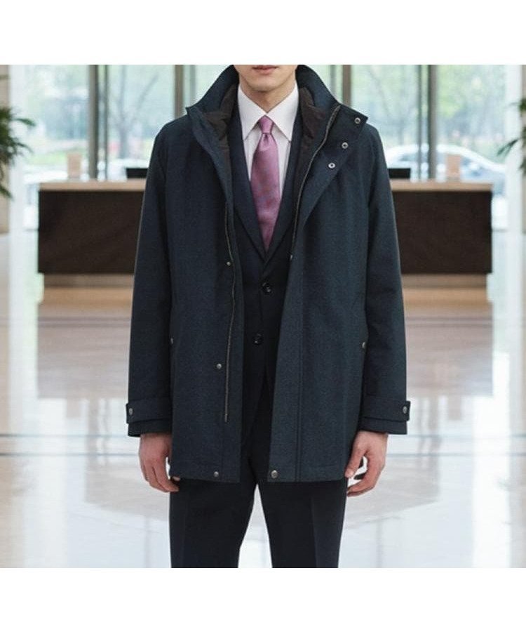 【タケオキクチ/TAKEO KIKUCHI / MEN】の【3WAY】ドビー ダウンライナー付ブルゾン インテリア・キッズ・メンズ・レディースファッション・服の通販 founy(ファニー) 　ファッション　Fashion　メンズファッション　Fashion for Men　ダウン　Down, Puffer　ブルゾン　Blouson, Bomber Jacket　ライナー　Liner, Inner Layer　ブルー|ID: prp329100004869044 ipo3291000000036283359