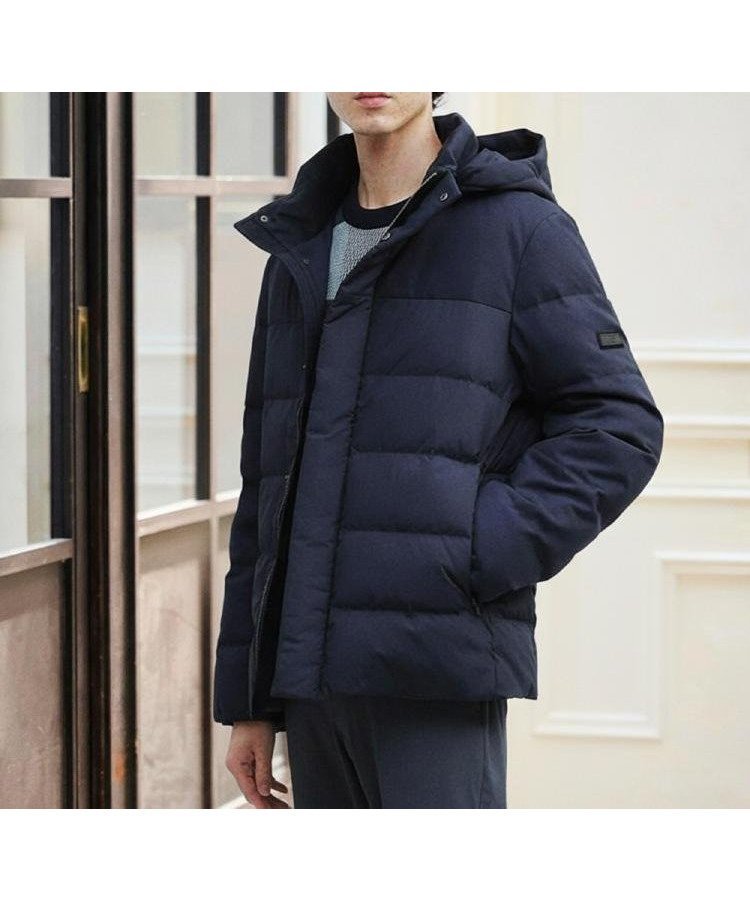 【タケオキクチ/TAKEO KIKUCHI / MEN】のカラーコンビ ダウンブルゾン インテリア・キッズ・メンズ・レディースファッション・服の通販 founy(ファニー) 　ファッション　Fashion　メンズファッション　Fashion for Men　インナー　Innerwear　コンビ　Combo, Combination Style　シンプル　Simple, Minimal　スマート　Smart, Elegant　スラックス　Slacks, Dress Pants　ダウン　Down, Puffer　デニム　Denim, Jeans Material　パターン　Pattern, Design Print　フォーマル　Formal, Dressy　ブルゾン　Blouson, Bomber Jacket　無地　Plain, Solid Color　冬　Winter / This Winter　おすすめ　Recommended / Our Picks　ネイビー|ID: prp329100004869046 ipo3291000000036283379