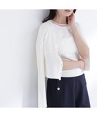 【ナチュラル ビューティー ベーシック/NATURAL BEAUTY BASIC】のシアーラインニットアンサンブル 人気、トレンドファッション・服の通販 founy(ファニー) ファッション Fashion レディースファッション Fashion for Women トップス・カットソー Cut & Sew Tops ニット Knit Tops & Sweaters アンサンブルニット Knit Ensembles & Twin Sets アンサンブル Ensemble Set インナー Innerwear カーディガン Cardigan, Knitwear シアー Sheer, See-Through 半袖 Short Sleeve, Half Sleeve 夏 Summer 春 Spring S/S・春夏 SS, Spring/Summer, Warm Season thumbnail オフホワイト1|ID: prp329100004869060 ipo3291000000036283562