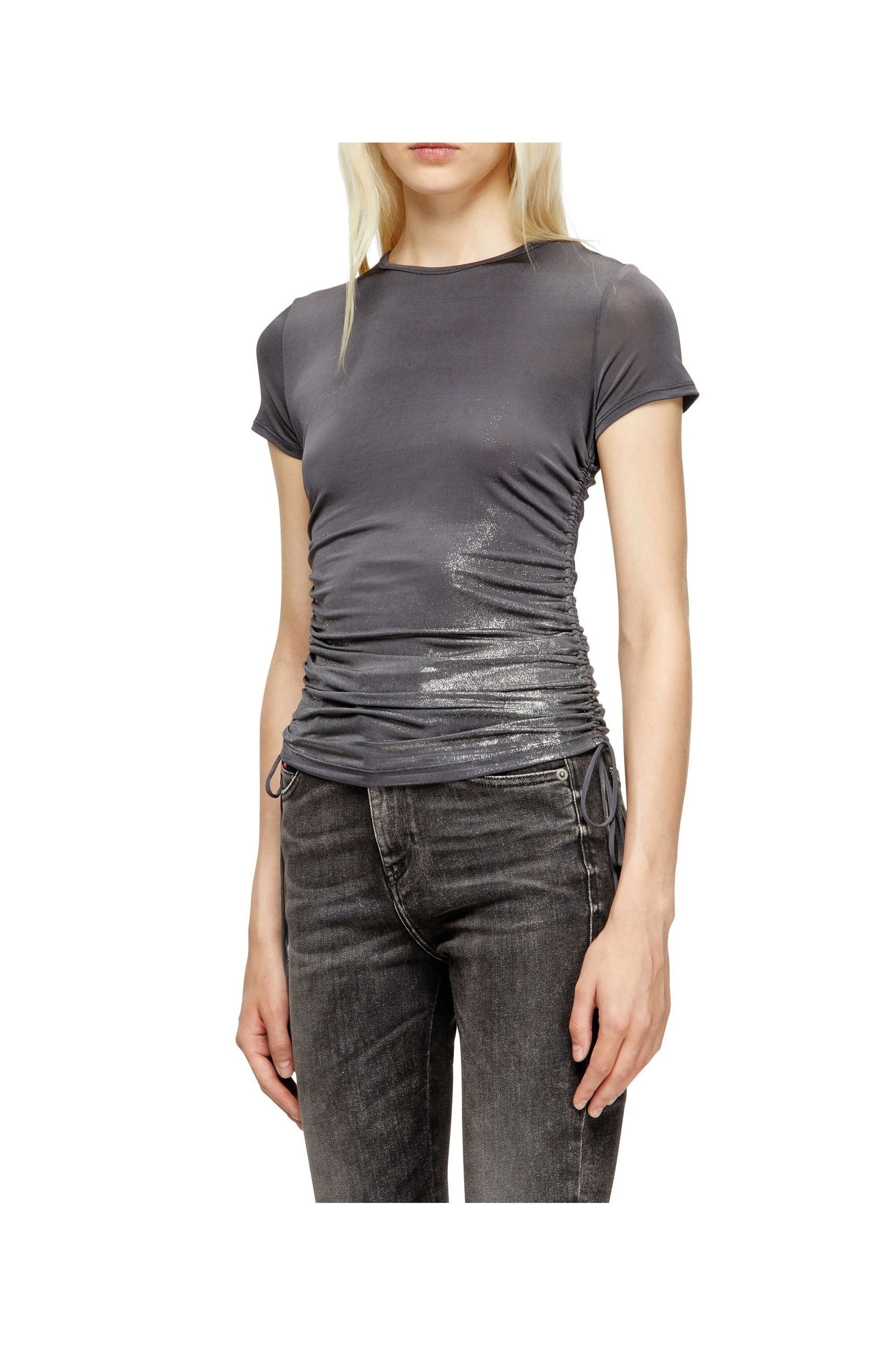 【ディーゼル/DIESEL】のウィメンズ 半袖トップ T-REY 人気、トレンドファッション・服の通販 founy(ファニー) 　ファッション　Fashion　レディースファッション　Fashion for Women　トップス・カットソー　Cut & Sew Tops　グラデーション　Gradient, Ombre　グリッター　Glitter, Sparkle　シンプル　Simple, Minimal　ドローストリング　Drawstring, Pull Cord　ボトム　Bottoms, Lower Wear　ラグジュアリー　Luxury, Elegant　半袖　Short Sleeve, Half Sleeve　 other-1|ID: prp329100004869066 ipo3291000000036283746