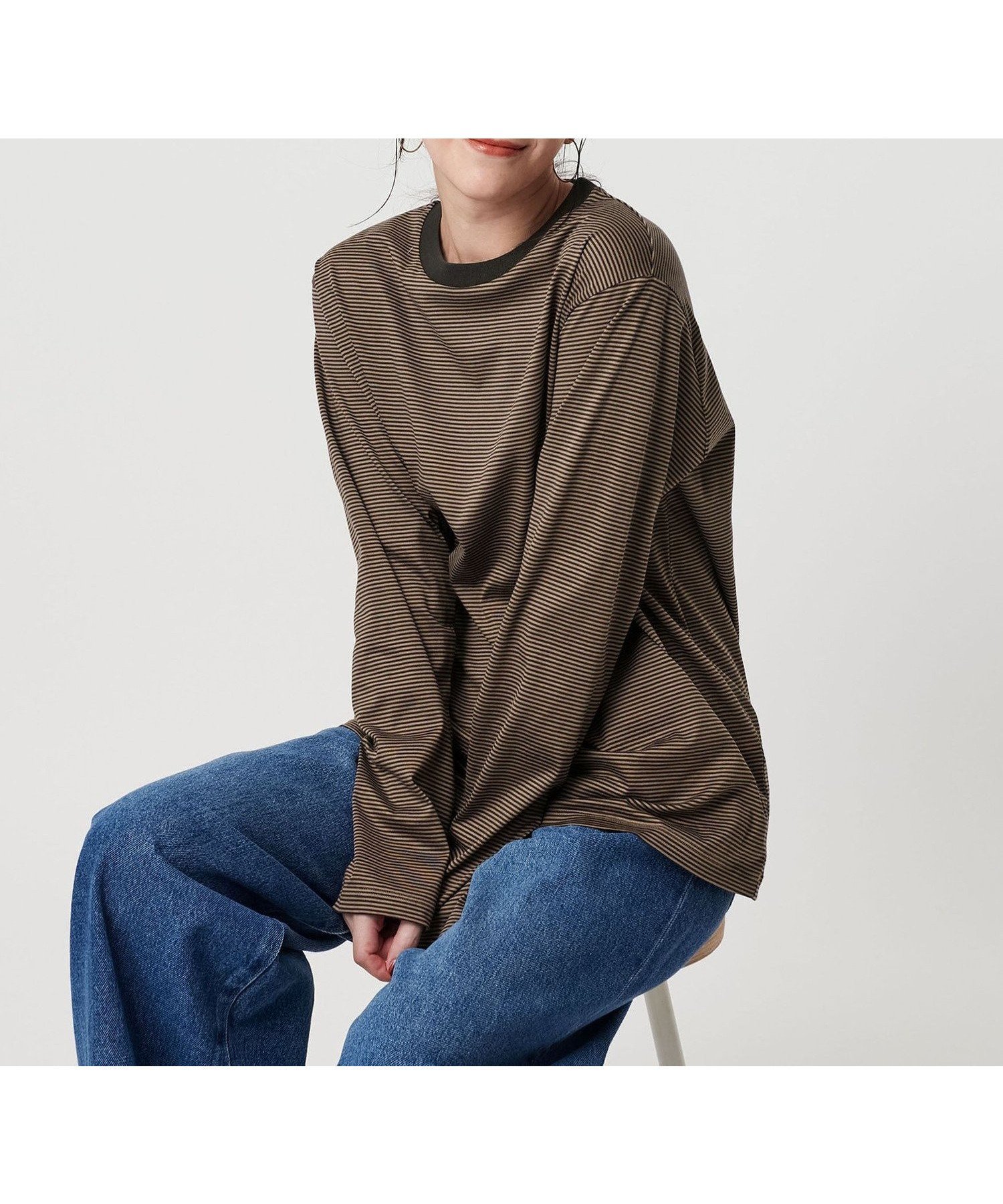 【ビューティ&ユース ユナイテッドアローズ/BEAUTY&YOUTH / UNITED ARROWS】のコットン天竺 ロングスリーブ カットソー インテリア・キッズ・メンズ・レディースファッション・服の通販 founy(ファニー) 　ファッション　Fashion　レディースファッション　Fashion for Women　トップス・カットソー　Cut & Sew Tops　カットソー・ベーシックTシャツ　Cut-and-Sewn Tops / Stretch Tees & Basics　インナー　Innerwear　カットソー　Cut and Sewn Top　シンプル　Simple, Minimal　ジャケット　Jacket, Outerwear　スリーブ　Sleeve, Long Sleeve / Short Sleeve　定番　Standard, Basic Item　ベーシック　Basic, Essential　ボーダー　Border, Stripe　リラックス　Relax, Relaxed Fit　ロング　Long, Long-Length　おすすめ　Recommended / Our Picks　その他5|ID: prp329100004869069 ipo3291000000036283833