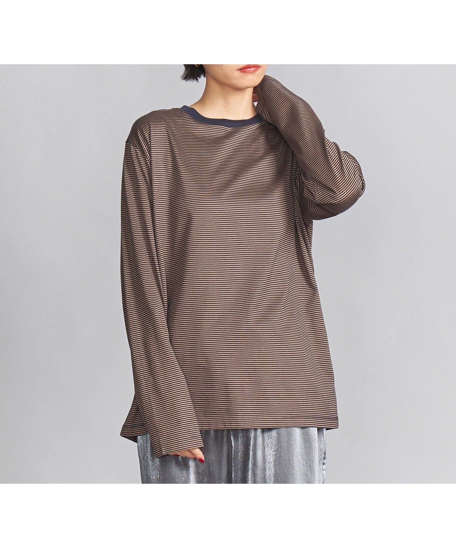 【ビューティ&ユース ユナイテッドアローズ/BEAUTY&YOUTH / UNITED ARROWS】のコットン天竺 ロングスリーブ カットソー インテリア・キッズ・メンズ・レディースファッション・服の通販 founy(ファニー) 　ファッション　Fashion　レディースファッション　Fashion for Women　トップス・カットソー　Cut & Sew Tops　カットソー・ベーシックTシャツ　Cut-and-Sewn Tops / Stretch Tees & Basics　インナー　Innerwear　カットソー　Cut and Sewn Top　シンプル　Simple, Minimal　ジャケット　Jacket, Outerwear　スリーブ　Sleeve, Long Sleeve / Short Sleeve　定番　Standard, Basic Item　ベーシック　Basic, Essential　ボーダー　Border, Stripe　リラックス　Relax, Relaxed Fit　ロング　Long, Long-Length　おすすめ　Recommended / Our Picks　その他3|ID: prp329100004869069 ipo3291000000036283848