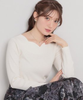 【クチュール ブローチ/Couture Brooch】の【洗える】ハートネック テレコプルオーバー 人気、トレンドファッション・服の通販 founy(ファニー) ファッション Fashion レディースファッション Fashion for Women トップス・カットソー Cut & Sew Tops カジュアルプルオーバー・ニットトップス Pullovers & Knit Tops / Casual Pullovers 2026年 2026 インナー Innerwear シンプル Simple, Minimal ジャケット Jacket, Outerwear ストレッチ Stretch, Stretchy Fabric スマート Smart, Elegant チェック Check, Plaid, Tartan テレコ Ribbed, Rib Stitch デコルテ Décolleté, Neckline 定番 Standard, Basic Item 洗える Machine Washable |ID:prp329100004869071