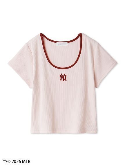 【スナイデル ホーム/SNIDEL HOME】の【MLB】カットTシャツ インテリア・キッズ・メンズ・レディースファッション・服の通販 founy(ファニー) 　ファッション　Fashion　レディースファッション　Fashion for Women　トップス・カットソー　Cut & Sew Tops　シャツ・ブラウス・オフィスカジュアル　Elegant Blouses & Button-Ups　ロングTシャツ・Tシャツ　Longline T-Shirts & Tees　アイレット　Eyelet Lace　イエロー　Yellow　カーディガン　Cardigan, Knitwear　コレクション　Collection, Seasonal Line　コンパクト　Compact, Small Size　ショート　Short, Short Length　スペシャル　Special, Limited Edition　スポーツ　Sports, Activewear　スポーティ　Sporty, Casual Athletic　スマート　Smart, Elegant　ソックス　Socks, Hosiery　トレンド　Trend, Trending Now　ニューヨーク　New York, NYC Style　人気　Popular, Best Seller　フェミニン　Feminine, Girly　プリント　Print, Printed Pattern　ボトム　Bottoms, Lower Wear　ワンポイント　One Point, Statement Accent　おすすめ　Recommended / Our Picks　ビジネス 仕事 通勤　Business / Work / Commuting　PNK[066]|ID: prp329100004869072 ipo3291000000036283952