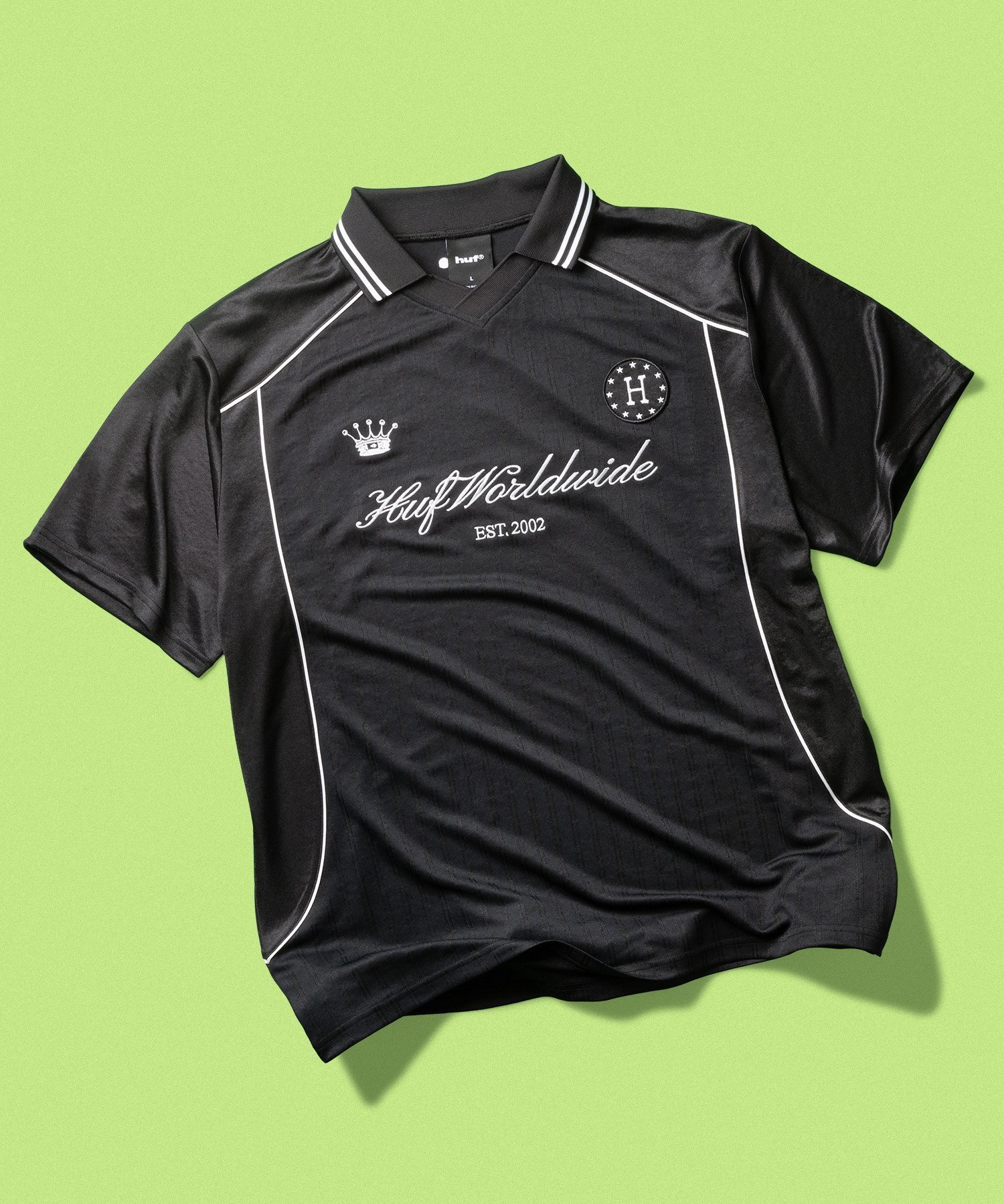 【ハフ/HUF】のANTHEM JERSEY / HUF ハフ ゲームシャツ インテリア・キッズ・メンズ・レディースファッション・服の通販 founy(ファニー) 　ファッション　Fashion　レディースファッション　Fashion for Women　トップス・カットソー　Cut & Sew Tops　シャツ・ブラウス・オフィスカジュアル　Elegant Blouses & Button-Ups　グラフィック　Graphic, Graphic Design　サッカー　Seersucker, Summer Fabric　スウェット / スエット　Sweatshirt, Sweatwear　パイピング　Piping, Trim Design　フロント　Front, Front Design　ワーク　Workwear, Utility Style　定番　Standard, Basic Item　BLACK|ID: prp329100004869075 ipo3291000000036284168