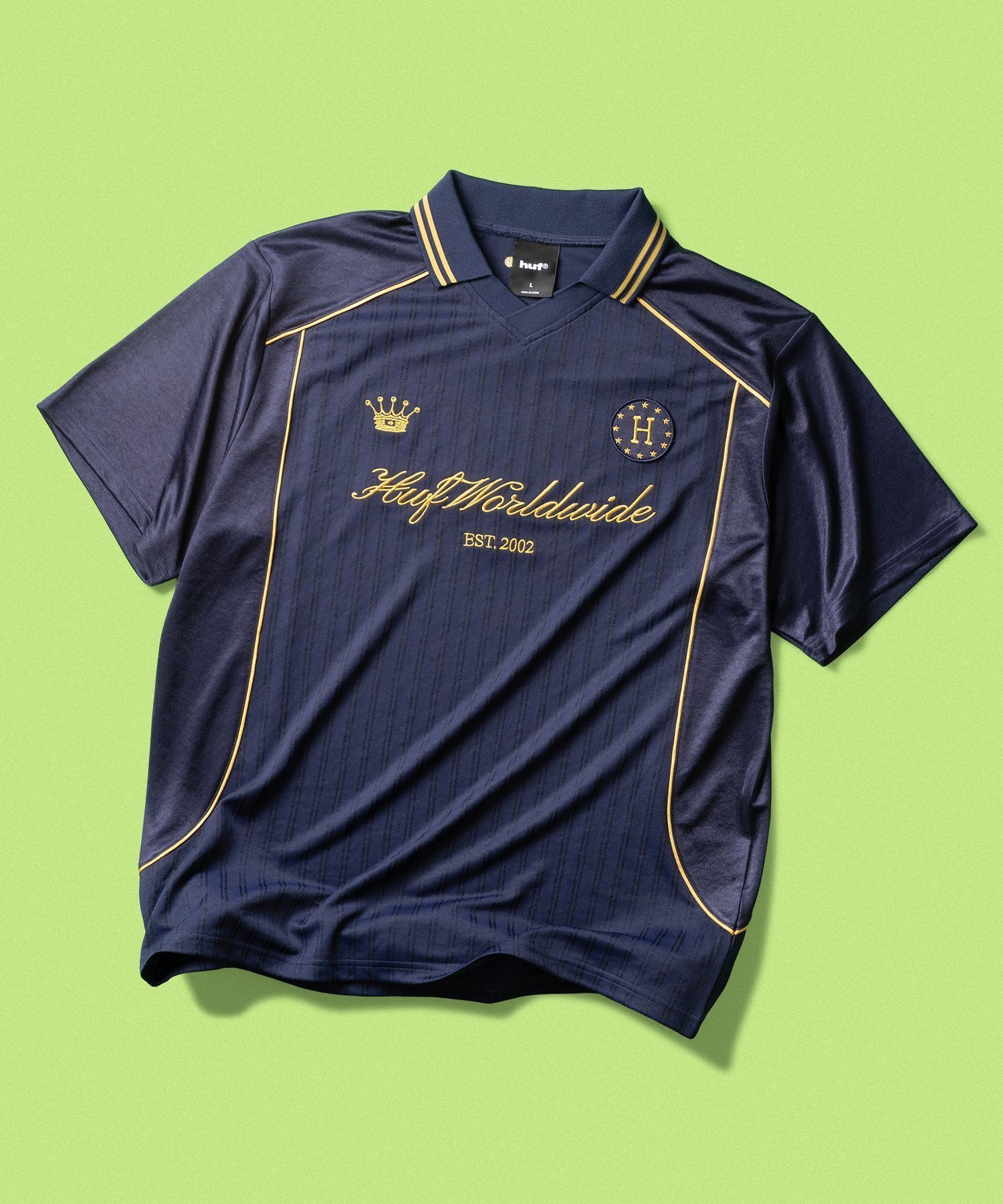 【ハフ/HUF】のANTHEM JERSEY / HUF ハフ ゲームシャツ インテリア・キッズ・メンズ・レディースファッション・服の通販 founy(ファニー) 　ファッション　Fashion　レディースファッション　Fashion for Women　トップス・カットソー　Cut & Sew Tops　シャツ・ブラウス・オフィスカジュアル　Elegant Blouses & Button-Ups　グラフィック　Graphic, Graphic Design　サッカー　Seersucker, Summer Fabric　スウェット / スエット　Sweatshirt, Sweatwear　パイピング　Piping, Trim Design　フロント　Front, Front Design　ワーク　Workwear, Utility Style　定番　Standard, Basic Item　NAVY|ID: prp329100004869075 ipo3291000000036284169