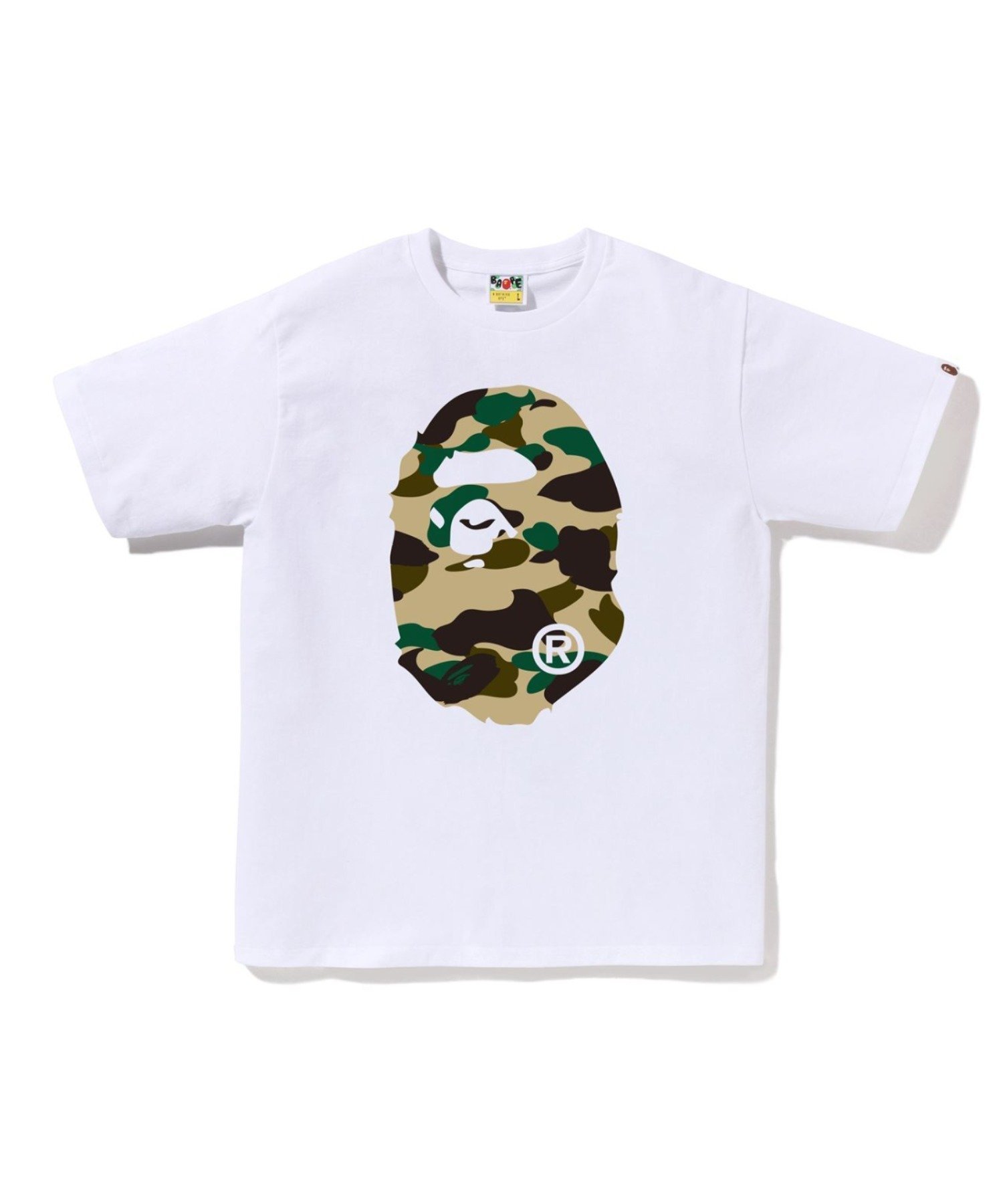 【ア ベイシング エイプ/A BATHING APE】の1ST CAMO BIG APE HEAD TEE 人気、トレンドファッション・服の通販 founy(ファニー) 　ファッション　Fashion　レディースファッション　Fashion for Women　インナー　Innerwear　グラフィック　Graphic, Graphic Design　ショート　Short, Short Length　スリーブ　Sleeve, Long Sleeve / Short Sleeve　フロント　Front, Front Design　プリント　Print, Printed Pattern　ラバー　Rubber, Rubber Sole　 other-1|ID: prp329100004869077 ipo3291000000036284206