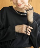 【コーエン/COEN】の【再入荷・新色登場】袖チュール切替ロングスリーブTシャツ(インフルエンサー紹介アイテム) 人気、トレンドファッション・服の通販 founy(ファニー) ファッション Fashion レディースファッション Fashion for Women トップス・カットソー Cut & Sew Tops シャツ・ブラウス・オフィスカジュアル Elegant Blouses & Button-Ups ロングTシャツ・Tシャツ Longline T-Shirts & Tees インナー Innerwear 切替 Switching, Contrast Panel スウェット / スエット Sweatshirt, Sweatwear スニーカー Sneakers, Trainers スリーブ Sleeve, Long Sleeve / Short Sleeve チュール Tulip, Tulip Motif デニム Denim, Jeans Material 人気 Popular, Best Seller ビスチェ Bustier, Corset Top ボトム Bottoms, Lower Wear ボーダー Border, Stripe ロング Long, Long-Length 再入荷 Restock / Back in Stock おすすめ Recommended / Our Picks thumbnail BLACK|ID: prp329100004869081 ipo3291000000036284246