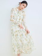 【セルフォード/CELFORD】のマーブルフラワープリントワンピース 人気、トレンドファッション・服の通販 founy(ファニー) ファッション Fashion レディースファッション Fashion for Women ワンピース Dresses インナー Innerwear ウェーブ Wavy Pattern 春 Spring キャミソール Camisole, Spaghetti Strap Top シャーリング Shirring, Ruched スマート Smart, Elegant バランス Balance, Style Balance プリント Print, Printed Pattern プリーツ Pleats, Pleated マーブル Marble, Marble Pattern リボン Ribbon, Bow おすすめ Recommended / Our Picks thumbnail YEL[032]|ID: prp329100004869093 ipo3291000000036284399