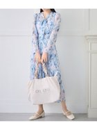 【セルフォード/CELFORD】のマーブルフラワープリントワンピース 人気、トレンドファッション・服の通販 founy(ファニー) ファッション Fashion レディースファッション Fashion for Women ワンピース Dresses インナー Innerwear ウェーブ Wavy Pattern 春 Spring キャミソール Camisole, Spaghetti Strap Top シャーリング Shirring, Ruched スマート Smart, Elegant バランス Balance, Style Balance プリント Print, Printed Pattern プリーツ Pleats, Pleated マーブル Marble, Marble Pattern リボン Ribbon, Bow おすすめ Recommended / Our Picks thumbnail BLU[086]|ID: prp329100004869093 ipo3291000000036284401