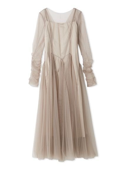 【スナイデル/SNIDEL】のチュールボリュームドレス 人気、トレンドファッション・服の通販 founy(ファニー) 　ファッション　Fashion　レディースファッション　Fashion for Women　ワンピース　Dresses　フォーマル・パーティードレス・結婚式用ドレス　Elegant & Casual Dresses　インナー　Innerwear　エアリー　Airy Texture　エレガント 上品　Elegant　キャミソール　Camisole, Spaghetti Strap Top　サテン　Satin, Glossy Fabric　シアー　Sheer, See-Through　シンプル　Simple, Minimal　ストレート　Straight, Straight Cut　スマート　Smart, Elegant　チュール　Tulip, Tulip Motif　ドレス　Dress, One-Piece　リボン　Ribbon, Bow　ロマンティック　Romantic, Feminine Style　おすすめ　Recommended / Our Picks　 other-1|ID: prp329100004869112 ipo3291000000036284643