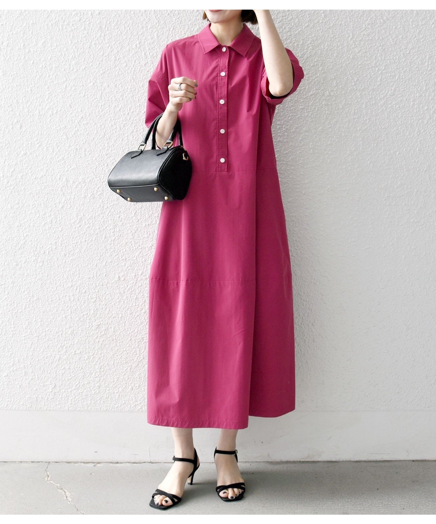 【シップス フォー ウィメン/SHIPS】のSHIPS any 洗濯機可能 タイプライター ボリューム シャツ ワンピース インテリア・キッズ・メンズ・レディースファッション・服の通販 founy(ファニー) 　ファッション　Fashion　レディースファッション　Fashion for Women　ワンピース　Dresses　シャツワンピース / 1枚で着映えコーデ　Shirt Dresses　春　Spring　洗える　Machine Washable　キャップ　Cap, Baseball Cap　スニーカー　Sneakers, Trainers　タイプライター　Typewriter Fabric, Crisp Cotton　ダウン　Down, Puffer　デニム　Denim, Jeans Material　人気　Popular, Best Seller　バランス　Balance, Style Balance　S/S・春夏　SS, Spring/Summer, Warm Season　おすすめ　Recommended / Our Picks　夏　Summer　2025年　2025　2025春夏・S/S　Spring/Summer 2025 SS25　ピンク|ID: prp329100004869121 ipo3291000000036284736