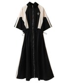 【キャンディストリッパー/Candy Stripper】のCND TRACK JERSEY DRESS 人気、トレンドファッション・服の通販 founy(ファニー) ファッション Fashion レディースファッション Fashion for Women ワンピース Dresses フォーマル・パーティードレス・結婚式用ドレス Elegant & Casual Dresses ギャザー Gathered, Ruffled スポーティ Sporty, Casual Athletic タフタ Taffeta, Structured Fabric ドッキング Docking, Mixed Material ドローコード Drawcord, Drawstring Cord バランス Balance, Style Balance ロング Long, Long-Length 切替 Switching, Contrast Panel thumbnail BLACK×IVORY|ID: prp329100004869132 ipo3291000000036284864