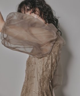 【ビーフラット/bflat】の【低身長用サイズあり】オーガンジーパフスリーブ刺繍レースドレス 人気、トレンドファッション・服の通販 founy(ファニー) ファッション Fashion レディースファッション Fashion for Women ワンピース Dresses フォーマル・パーティードレス・結婚式用ドレス Elegant & Casual Dresses イエロー Yellow オーガンジー Organza Fabric スリーブ Sleeve, Long Sleeve / Short Sleeve デコルテ Décolleté, Neckline ドレス Dress, One-Piece リボン Ribbon, Bow レース Lace, Lace Fabric おすすめ Recommended / Our Picks エレガント 上品 Elegant 結婚式 Wedding 披露宴 Wedding Reception 二次会 After Party |ID:prp329100004869134