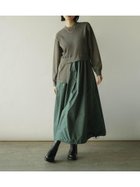 【ラシュッド/LASUD】のアシンメトリー異素材ドッキングワンピース 人気、トレンドファッション・服の通販 founy(ファニー) ファッション Fashion レディースファッション Fashion for Women ワンピース Dresses アシンメトリー Asymmetrical Style ドッキング Docking, Mixed Material バルーン Balloon, Balloon Silhouette ポケット Pocket, Pocket Detail リラックス Relax, Relaxed Fit thumbnail グレー|ID: prp329100004869138 ipo3291000000036284935