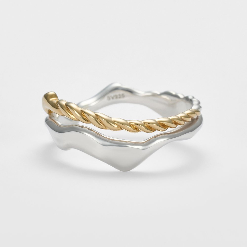 【アガット/agete】のシルバーリング インテリア・キッズ・メンズ・レディースファッション・服の通販 founy(ファニー) 　ファッション　Fashion　レディースファッション　Fashion for Women　ジュエリー　Jewelry　シルバーリング　Silver Rings　ファッションリング　Fashion Rings　シルバー　Silver, Metallic Silver　フォルム　Silhouette, Form　春　Spring　ミックス|ID: prp329100004869142 ipo3291000000036284985