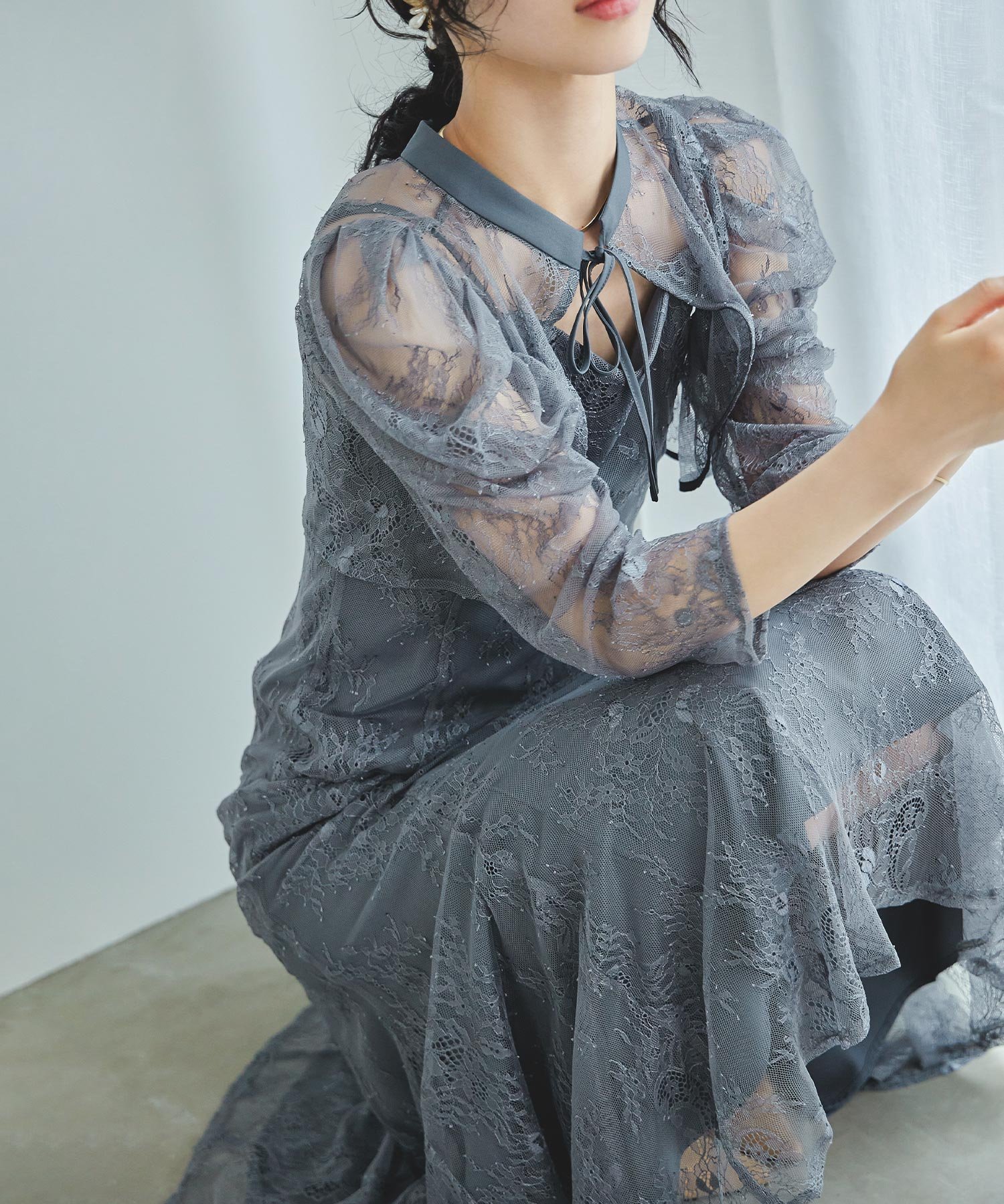 【ビーフラット/bflat】のボレロキャミワンピースレイヤード総レースパーティードレス 人気、トレンドファッション・服の通販 founy(ファニー) 　ファッション　Fashion　レディースファッション　Fashion for Women　アウター　Coat / Outerwear Collection　ボレロ・ショート丈ジャケット / ドレス羽織りに　Boleros & Short Jackets　ワンピース　Dresses　フォーマル・パーティードレス・結婚式用ドレス　Elegant & Casual Dresses　キャミソールワンピース　Camisole Dresses　キャミソール　Camisole, Spaghetti Strap Top　ショルダー　Shoulder, Shoulder Strap　ショート　Short, Short Length　ドレス　Dress, One-Piece　フォーマル　Formal, Dressy　ボレロ　Bolero, Short Cardigan　マーメイド　Mermaid, Fishtail Silhouette　おすすめ　Recommended / Our Picks　結婚式　Wedding　披露宴　Wedding Reception　二次会　After Party　 other-1|ID: prp329100004869147 ipo3291000000036285033