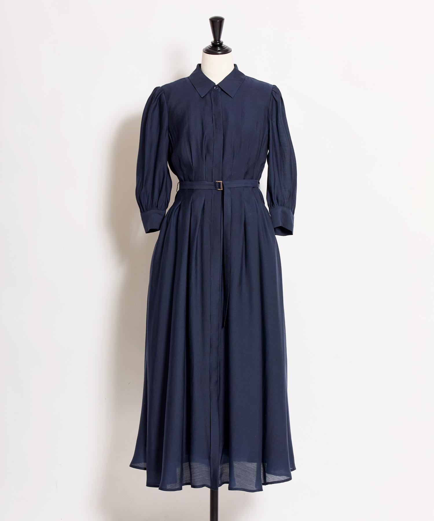 【ノエラ/Noela】のシアーシャツワンピース インテリア・キッズ・メンズ・レディースファッション・服の通販 founy(ファニー) 　ファッション　Fashion　レディースファッション　Fashion for Women　ワンピース　Dresses　シャツワンピース / 1枚で着映えコーデ　Shirt Dresses　フィット　Fit, Slim Fit　フレア　Flare, Flared　ポケット　Pocket, Pocket Detail　エレガント 上品　Elegant　ネイビー|ID: prp329100004869150 ipo3291000000036285095