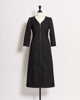 【ノエラ/Noela】のフロントファスナーパイピングワンピース 人気、トレンドファッション・服の通販 founy(ファニー) ファッション Fashion レディースファッション Fashion for Women ワンピース Dresses ジャケット Jacket, Outerwear ツイル Twist, Twisted Detail パイピング Piping, Trim Design フロント Front, Front Design ポケット Pocket, Pocket Detail エレガント 上品 Elegant |ID:prp329100004869151