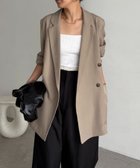 【カプリシューレマージュ/CAPRICIEUX LEMAGE】の【再販・サイズ展開あり・WEB限定カラー/グレージュ】Wテーラージャケット 人気、トレンドファッション・服の通販 founy(ファニー) ファッション Fashion レディースファッション Fashion for Women アウター Coat / Outerwear Collection レディースジャケット・軽アウター Jackets おすすめ Recommended / Our Picks キャミワンピース Cami Dress, Slip Dress ジャケット Jacket, Outerwear ストレート Straight, Straight Cut スラックス Slacks, Dress Pants スリット Slit, Slit Detail デニム Denim, Jeans Material バランス Balance, Style Balance ポケット Pocket, Pocket Detail マキシ Maxi, Full Length レース Lace, Lace Fabric 人気 Popular, Best Seller 切替 Switching, Contrast Panel thumbnail グレージュ|ID: prp329100004869469 ipo3291000000036290609