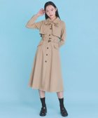 【レディアゼル/REDYAZEL】の2WAYレイヤードライクリボントレンチコート ベージュ|ID: prp329100004869484 ipo3291000000036290897