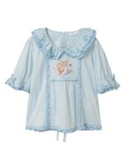 【ピンクハウス/PINK HOUSE】のテディローズ刺繍使いブラウス 人気、トレンドファッション・服の通販 founy(ファニー) ファッション Fashion レディースファッション Fashion for Women トップス・カットソー Cut & Sew Tops シャツ・ブラウス・オフィスカジュアル Elegant Blouses & Button-Ups ギンガム Gingham, Gingham Fabric サテン Satin, Glossy Fabric チェック Check, Plaid, Tartan フリル Frill, Ruffle フロント Front, Front Design モチーフ Motif, Design Theme リボン Ribbon, Bow レース Lace, Lace Fabric ローズ Rose, Rose Motif 春 Spring thumbnail ソライロ|ID: prp329100004869486 ipo3291000000036291003