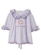 【ピンクハウス/PINK HOUSE】のテディローズ刺繍使いブラウス 人気、トレンドファッション・服の通販 founy(ファニー) ファッション Fashion レディースファッション Fashion for Women トップス・カットソー Cut & Sew Tops シャツ・ブラウス・オフィスカジュアル Elegant Blouses & Button-Ups ギンガム Gingham, Gingham Fabric サテン Satin, Glossy Fabric チェック Check, Plaid, Tartan フリル Frill, Ruffle フロント Front, Front Design モチーフ Motif, Design Theme リボン Ribbon, Bow レース Lace, Lace Fabric ローズ Rose, Rose Motif 春 Spring thumbnail ラベンダー|ID: prp329100004869486 ipo3291000000036291006