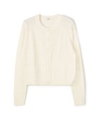 【トゥモローランド/TOMORROWLAND】のギザケーブル クルーネックカーディガン 人気、トレンドファッション・服の通販 founy(ファニー) ファッション Fashion レディースファッション Fashion for Women トップス・カットソー Cut & Sew Tops カーディガン・羽織り Layered Style Cardigans インナー Innerwear カーディガン Cardigan, Knitwear コンパクト Compact, Small Size シルケット Silket, Silky Cotton ジャケット Jacket, Outerwear スリーブ Sleeve, Long Sleeve / Short Sleeve フロント Front, Front Design ロング Long, Long-Length エレガント 上品 Elegant 定番 Standard, Basic Item thumbnail 11 ホワイト|ID: prp329100004869487 ipo3291000000036291018