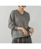 【グローバルワーク/GLOBAL WORK】のスウェットライクVネックプルオーバー/571342 人気、トレンドファッション・服の通販 founy(ファニー) ファッション Fashion レディースファッション Fashion for Women トップス・カットソー Cut & Sew Tops レディースパーカー・カジュアルフーディー Casual Hoodies & Sweatshirts カジュアルプルオーバー・ニットトップス Pullovers & Knit Tops / Casual Pullovers スウェット・クルーネックトップス Sweatshirts & Crewnecks / Relaxed Fit Sweat Tops Vネックトップス V-Neck Tops / V-Cut Neckline Shirts おすすめ Recommended / Our Picks ジャカード／ジャガード Jacquard, Woven Pattern ダブル Double, Double-Breasted ラウンド Round, Round Neck thumbnail ミドルグレー15|ID: prp329100004869494 ipo3291000000036291180